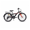 Chanty 24" barnesykkel – gutt – svart/rød – 7 gir