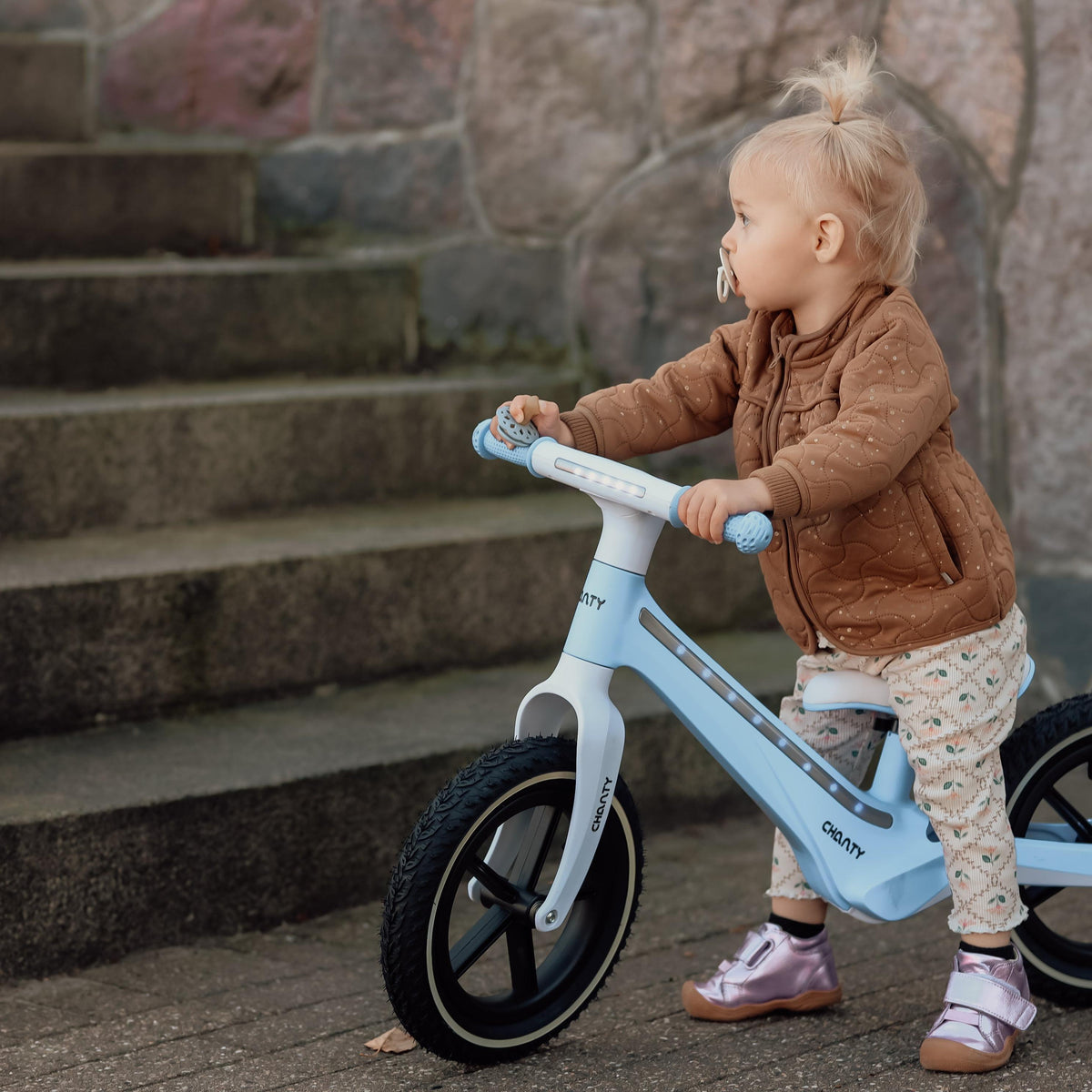 Chanty Go Blå Løpesykkel | Med Integrert Lys