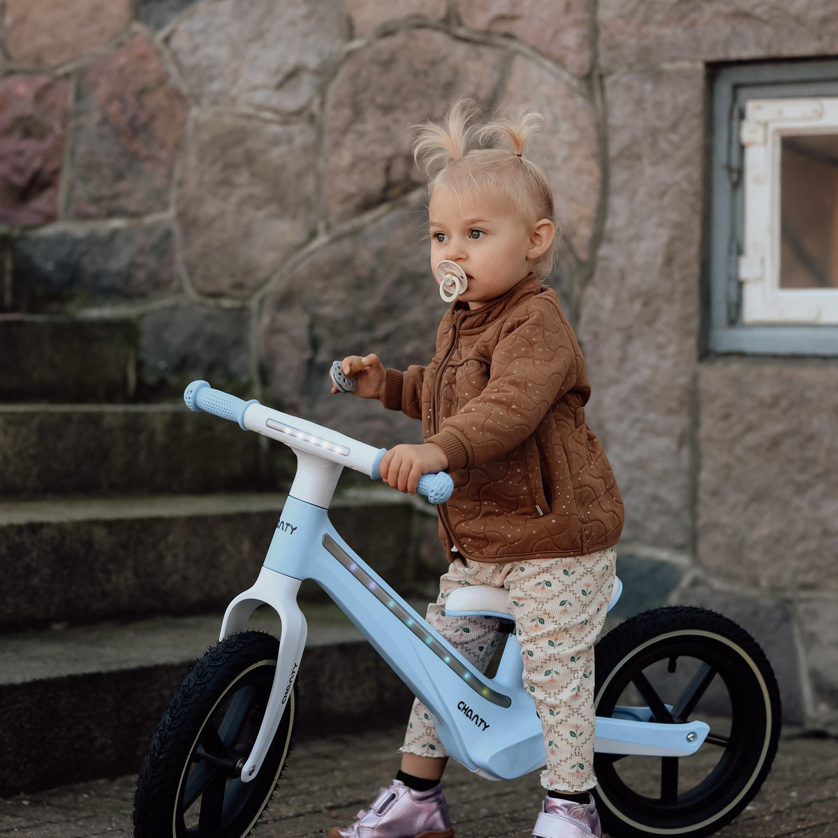 Chanty Go Blå Løpesykkel | Med Integrert Lys
