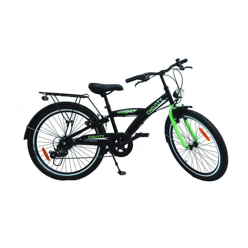 CHANTY Roader 24" Sort & Grønn Guttesykkel | 7 gir |
