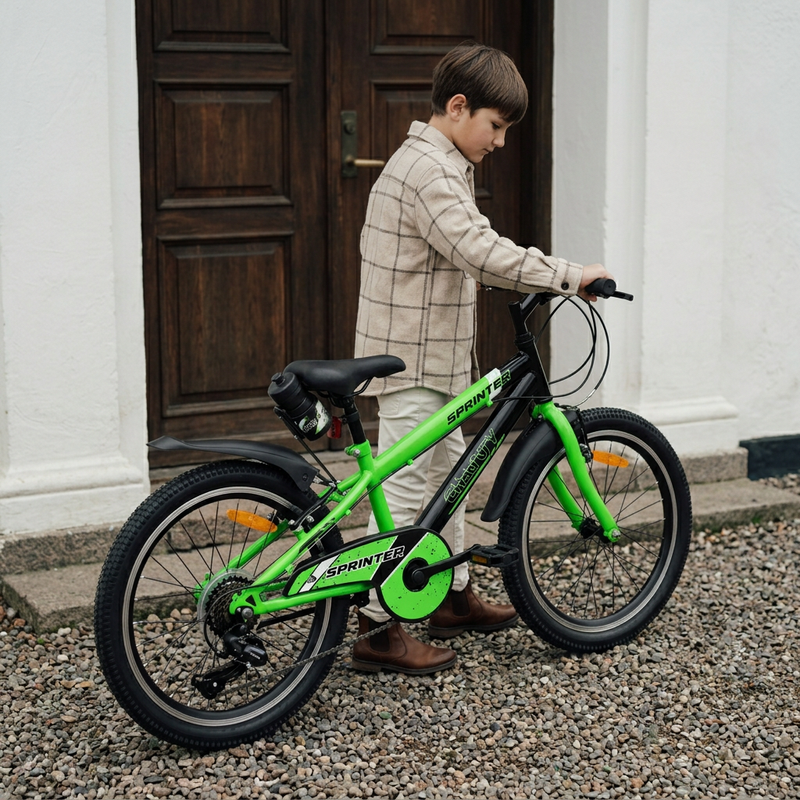 CHANTY Sprinter 20" Grønn Guttesykkel | 7 gir |